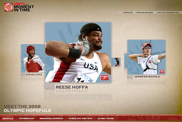 ESPN Olympic Games digital coverage campaign design