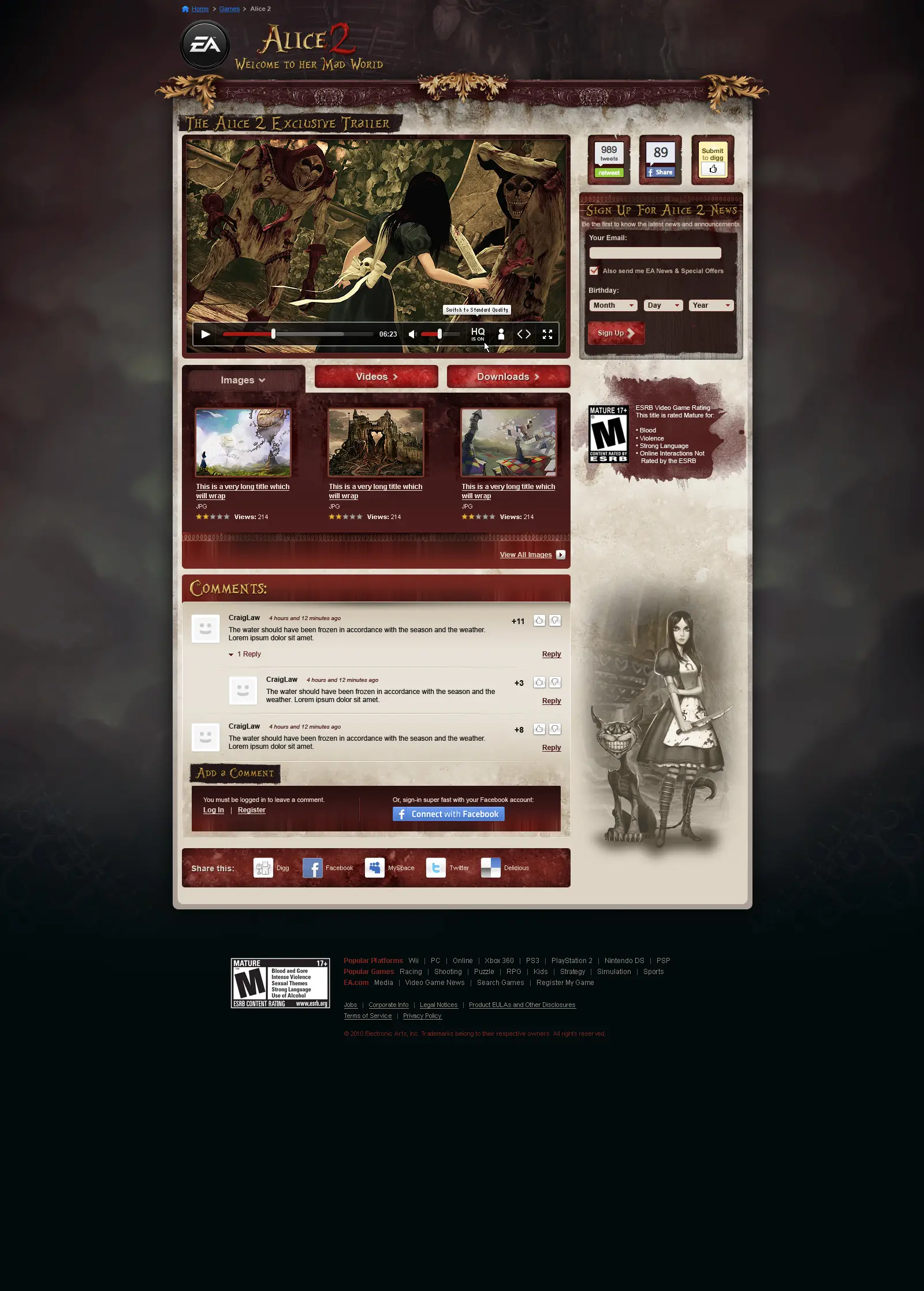 EA Alice Madness Returns digital
