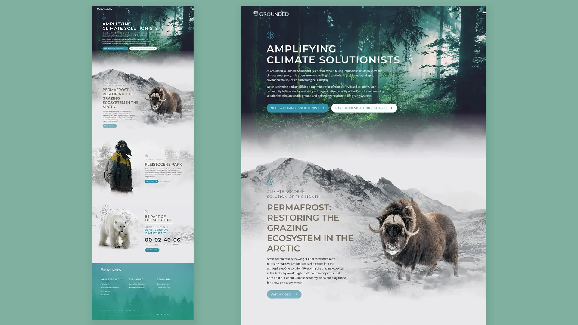 Grounded web design