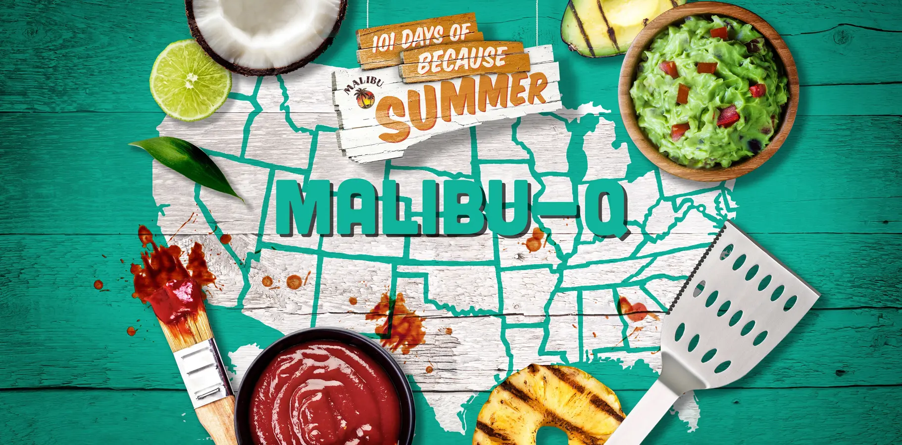 Malibu aqua teal palette
